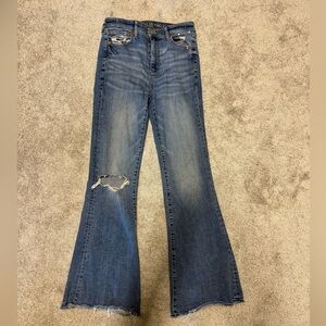 American Eagle flare super stretch jeans